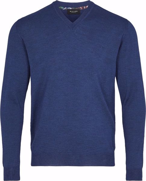 Ginsborg Sand Merino Strik V-Hals