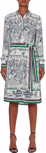 Ginsborg Shop. THW Silk Print Kjole