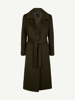 Sand Cashmere Coat Cl.Belt Medi